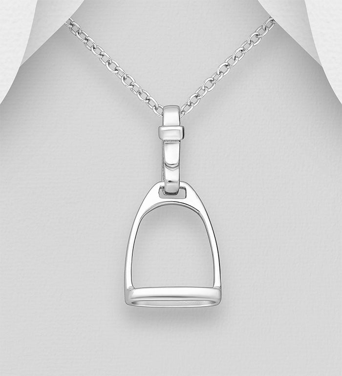 Stirrup Pendant Sterling Silver