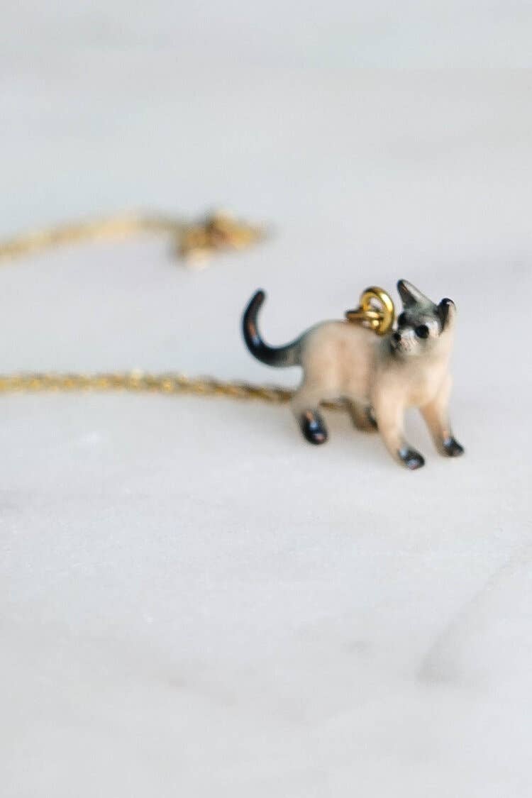Cat Tiny Siamese Necklace